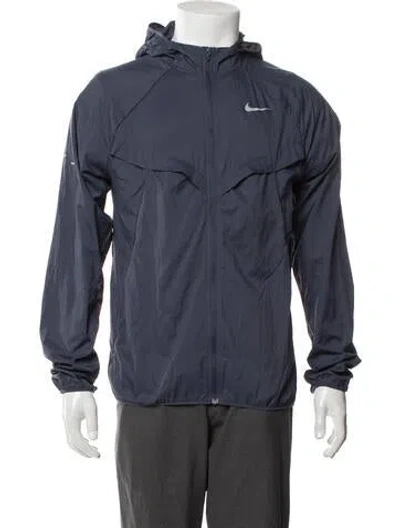 Pre-owned Nike Windbreaker In Blue