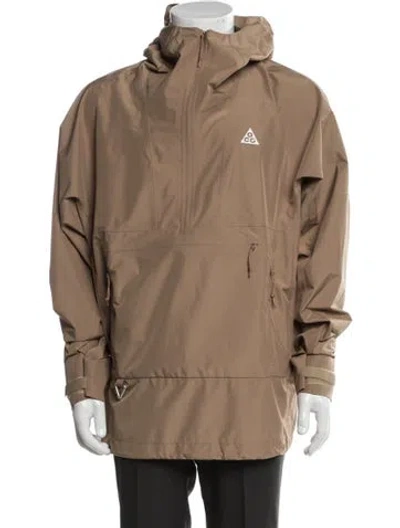 Pre-owned Nike Windbreaker In Brown