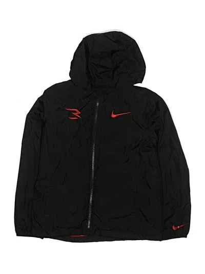 Pre-owned Nike Kids' Windbreaker Jacket In Black