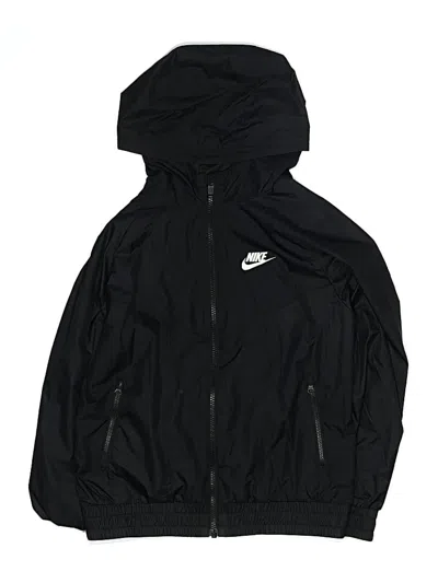 Pre-owned Nike Kids' Windbreaker Jacket In Black