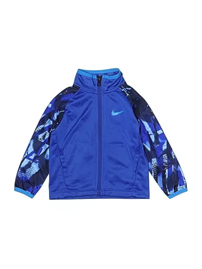 Pre-owned Nike Kids' Windbreaker Jacket In Blue