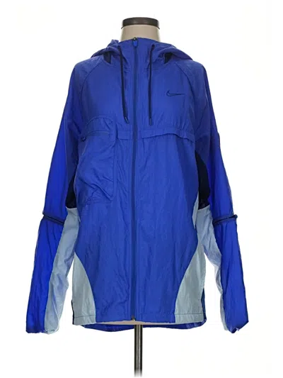 Pre-owned Nike Windbreaker Jacket In Blue