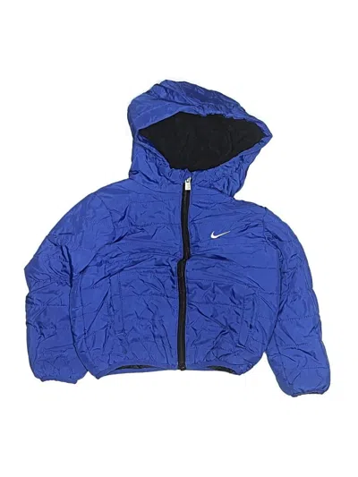 Pre-owned Nike Kids' Windbreaker Jacket In Blue
