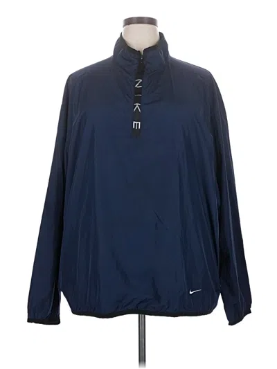 Pre-owned Nike Windbreaker Jacket In Blue