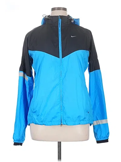 Pre-owned Nike Windbreaker Jacket In Blue