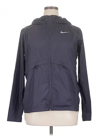 Pre-owned Nike Windbreaker Jacket In Blue