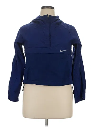 Pre-owned Nike Windbreaker Jacket In Blue