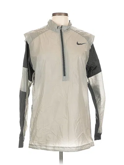 Pre-owned Nike Windbreaker Jacket In Gray