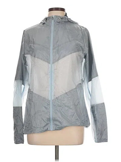 Pre-owned Nike Windbreaker Jacket In Gray