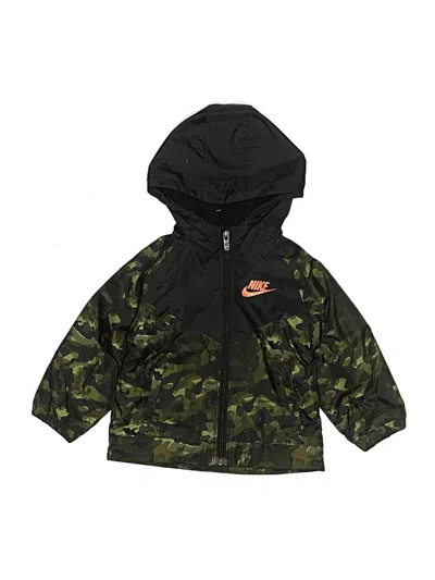 Pre-owned Nike Kids' Windbreaker Jacket In Green