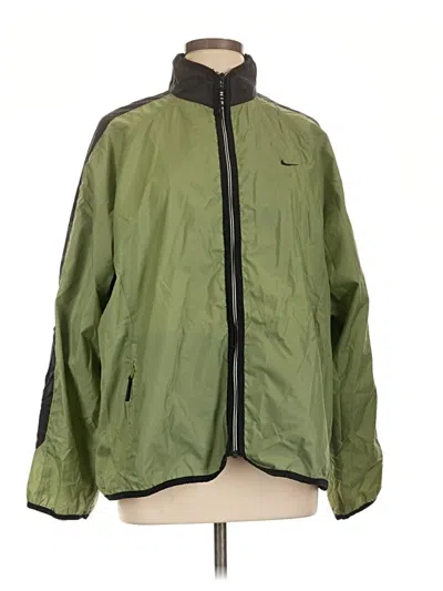 Pre-owned Nike Windbreaker Jacket In Green