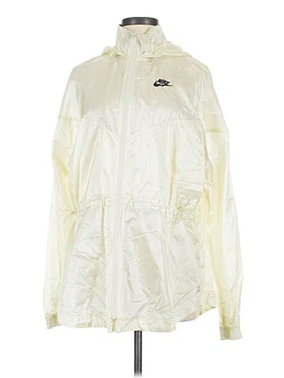 Pre-owned Nike Windbreaker Jacket In Ivory