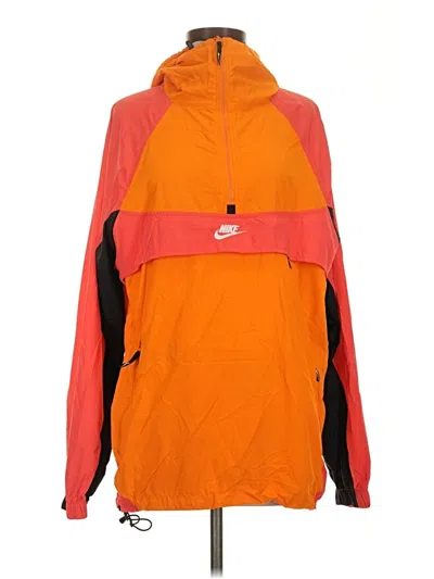 Pre-owned Nike Windbreaker Jacket In Orange