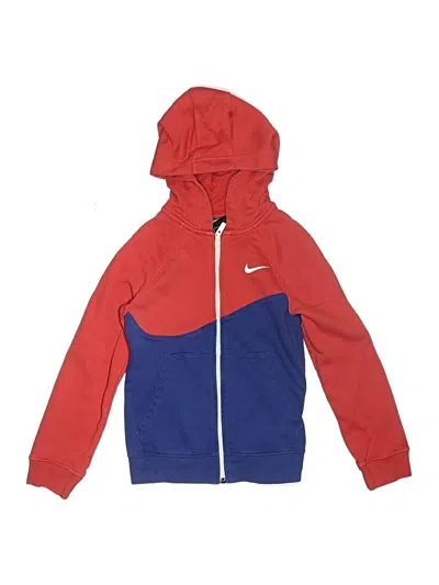 Pre-owned Nike Kids' Windbreaker Jacket In Red