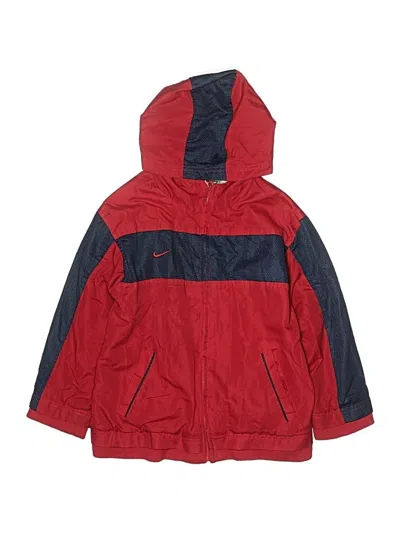 Pre-owned Nike Kids' Windbreaker Jacket In Red