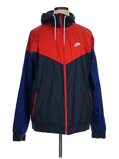 Pre-owned Nike Windbreaker Jacket In Red