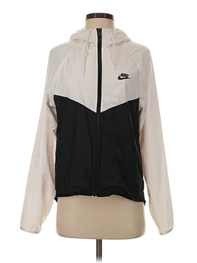 Pre-owned Nike Windbreaker Jacket In White