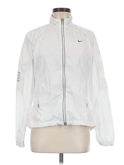 Pre-owned Nike Windbreaker Jacket In White