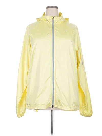 Pre-owned Nike Windbreaker Jacket In Yellow