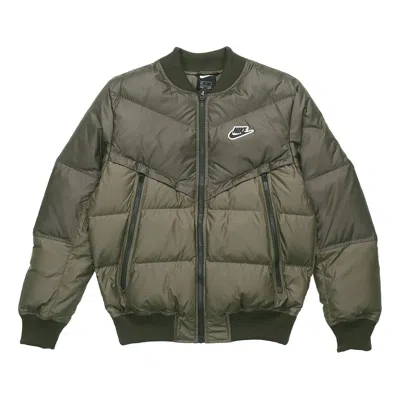 Nike Windproof Stand Collar Short Jacket Yellow Green Yellowgreen