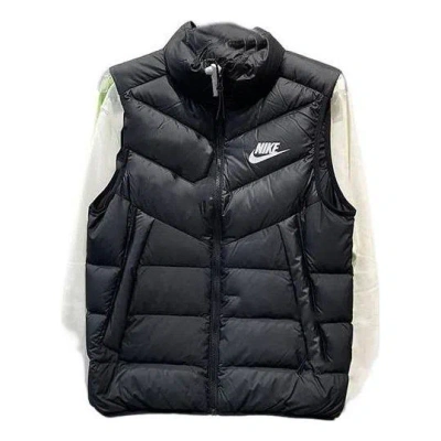 Nike Windproof Warm Stand Collar Down Vest 'black'