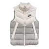 Nike Windproof Warm Stand Collar Down Vest 'white Grey' In Gray