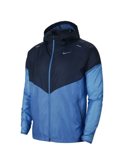 Nike Windrunner Colour-block Jacket In Blue