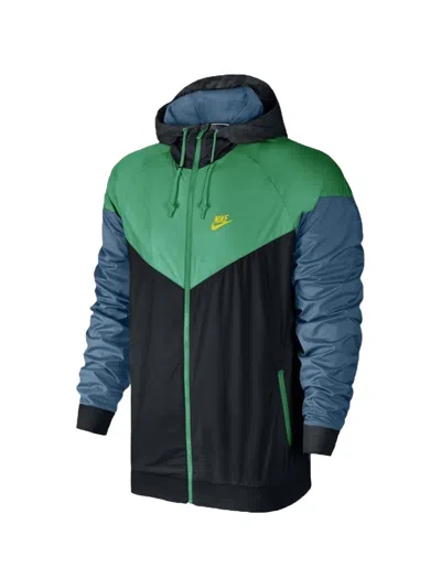 Nike Windrunner Colour-block Jacket In Green