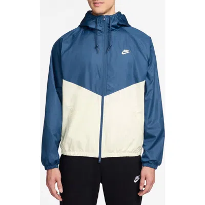 Nike Windrunner Hooded Lined Jacket In Blue