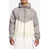 Nike Windrunner Hooded Lined Jacket In Gray
