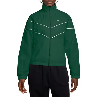 Nike Windrunner Water Repellent Jacket In Gorge Green/sail