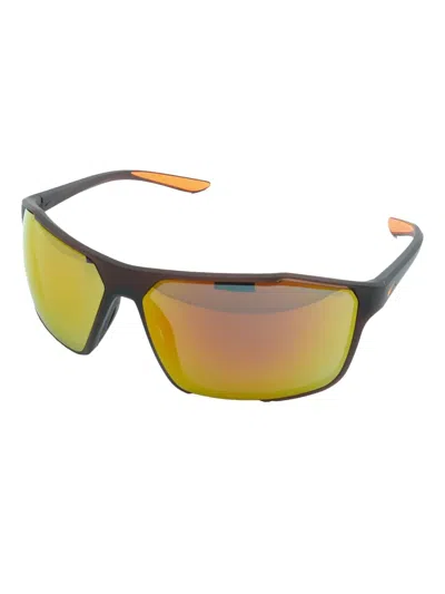 Nike Windstorm Rectangle-frame Sunglasses In Yellow