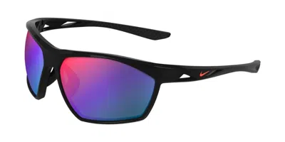 Nike Windtrack Heat Iq7245x 010 Men's Sunglasses Black Size 66 In Blue