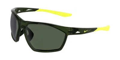 Nike Windtrack Heat Iq7245x 355 Men's Sunglasses Green Size 66 In Multi