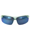 Nike Solid Grey Mirror Matte Jade Ice Acetate Sunglasses In Green
