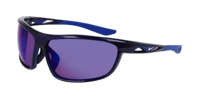 Nike Windtrack Run E Ev24004 410 Men's Sunglasses Blue Size 68