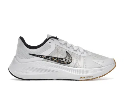 Pre-owned Nike Winflo 8 Premium Leopard (women's) Sneakers In White/wheat/gum Light Brown In Multi