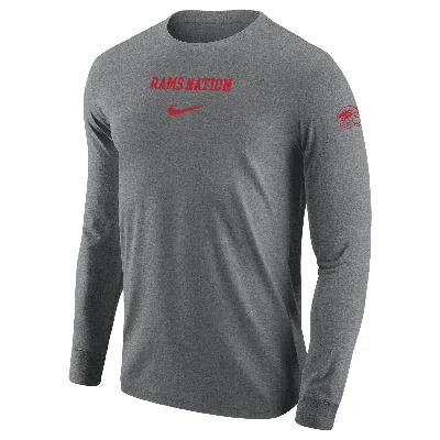 Nike Winston-salem  Men's College Long-sleeve T-shirt In Gray