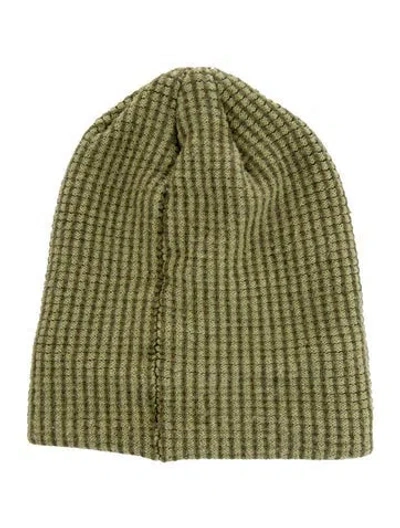 Pre-owned Nike Winter Beanie Hat In Green