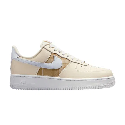 Pre-owned Nike Wmns Air Force 1 '07 Lx 'brown Plaid' | Cream | Women's Size 7.5 In White