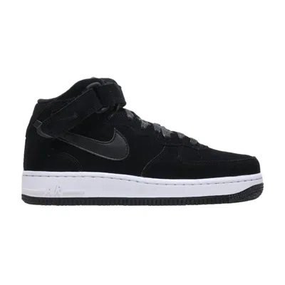Pre-owned Nike Wmns Air Force 1 '07 Mid 'seasonal - Black Suede' | Women's Size 12