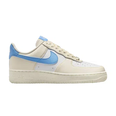 Pre-owned Nike Wmns Air Force 1 '07 Next Nature 'pale Ivory University Blue' In Cream