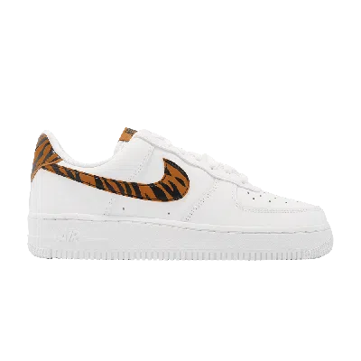 Pre-owned Nike Wmns Air Force 1 '07 'tiger Stripes' In White