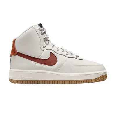 Pre-owned Nike Wmns Air Force 1 High Sculpt 'phantom Rugged Orange' | Cream | Women's Size 9 In White