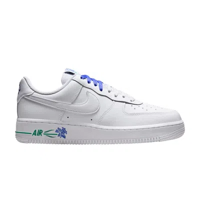 Pre-owned Nike Wmns Air Force 1 Low 'blue Flower' | White | Women's Size 9.5