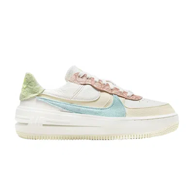 Pre-owned Nike Wmns Air Force 1 Plt.af.orm 'pastel Leopard' In White