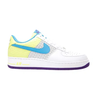 Pre-owned Nike Wmns Air Force 1 Premium '07 'vivid Blue' In White