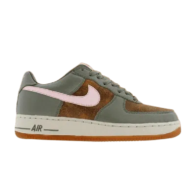 Pre-owned Nike Wmns Air Force 1 Premium 'classic Olive Pink Ice' In Green