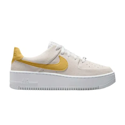 Pre-owned Nike Wmns Air Force 1 Sage Low 'white Infinite Gold' | Cream | Women's Size 8.5