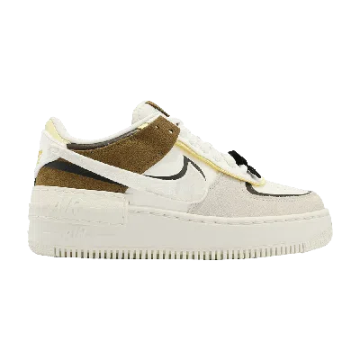 Pre-owned Nike Wmns Air Force 1 Shadow 'bling' In Cream